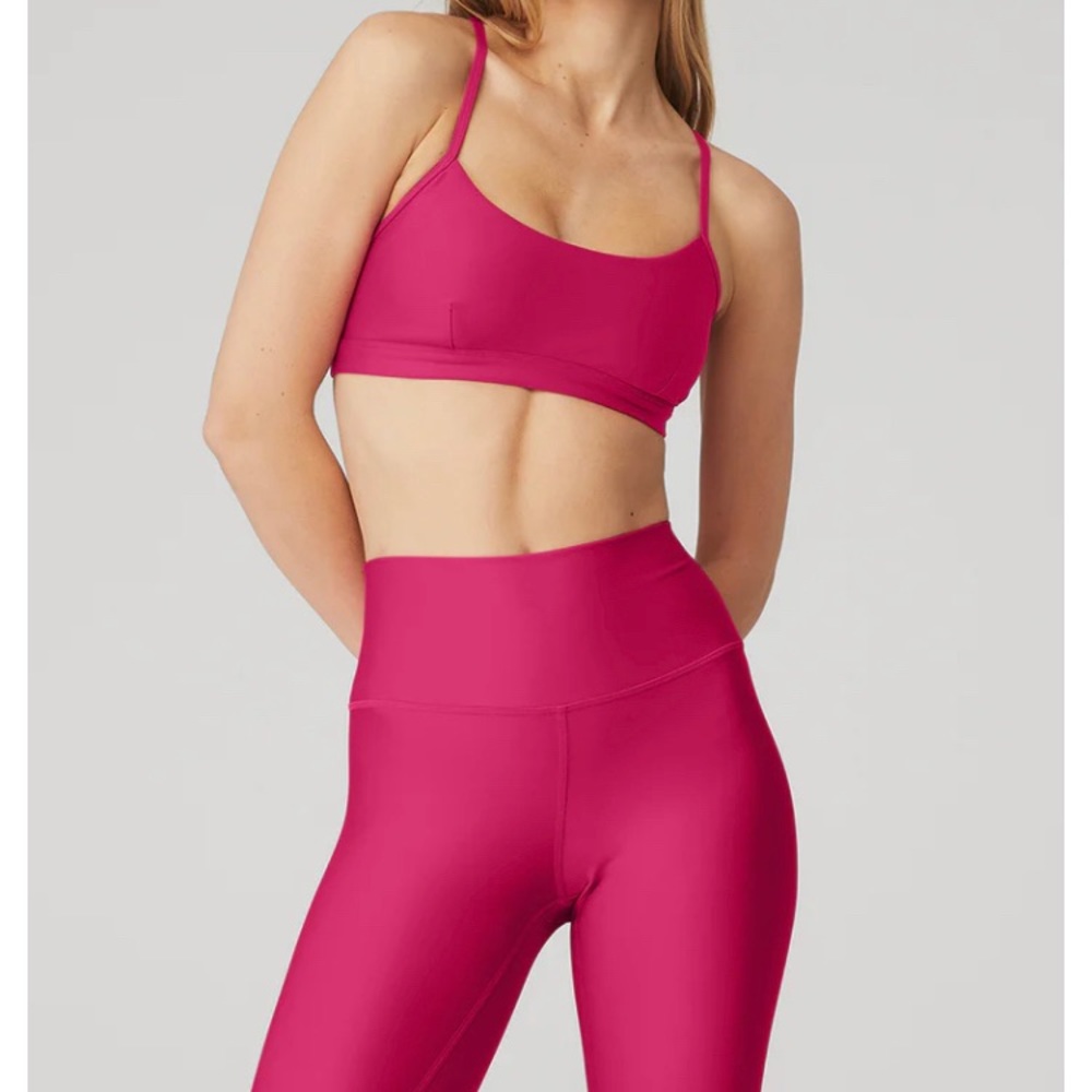Alo Yoga Leggings & Bra Set in Magenta Crush (XXS/XS)